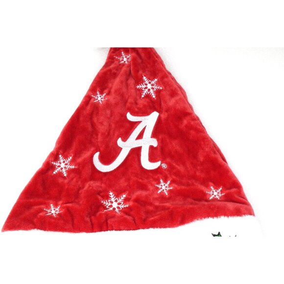 Alabama Crimson Tide Santa Hat Team Logo Holiday Plush NEW Christmas - Picture 3 of 5